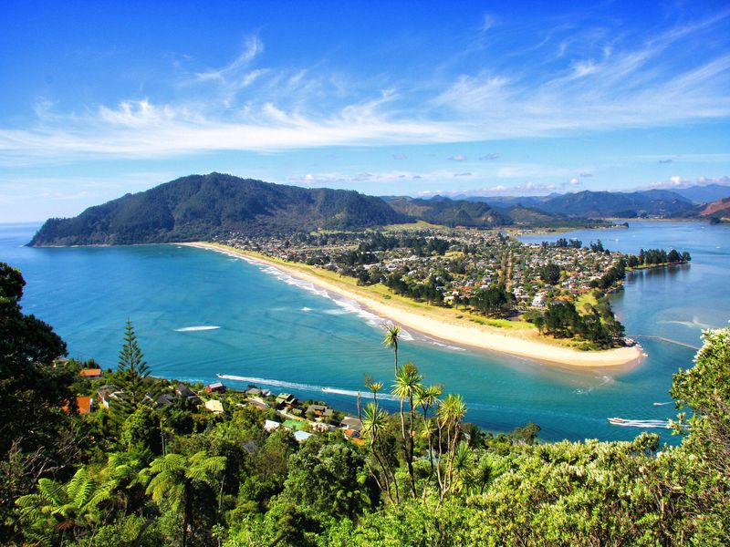 View over the Pacific coast